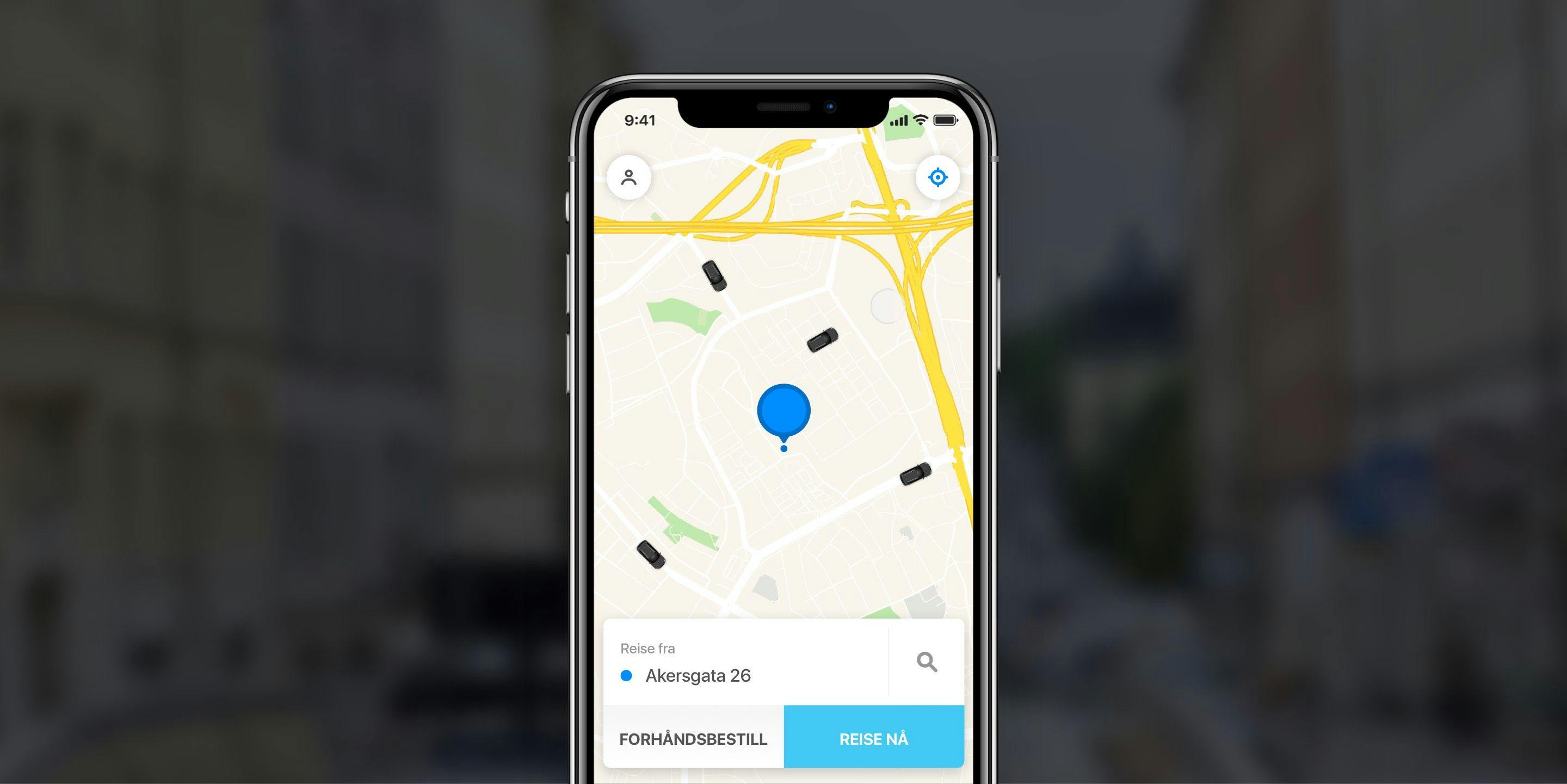 Map direction in mobile app